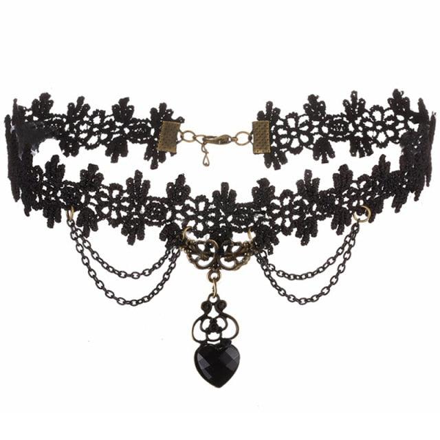 Whimsical Elegance Dark Fairycore Princesscore Choker - Starlight Fair