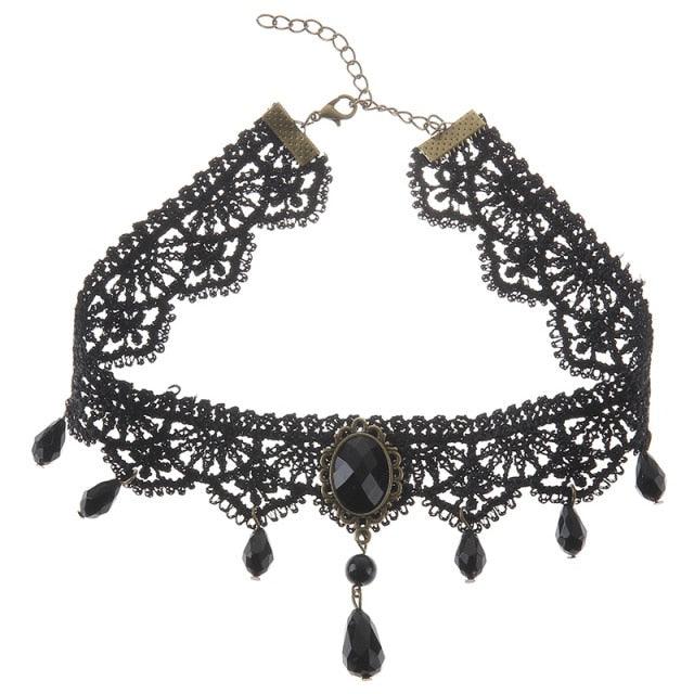 Whimsical Elegance Dark Fairycore Princesscore Choker - Starlight Fair