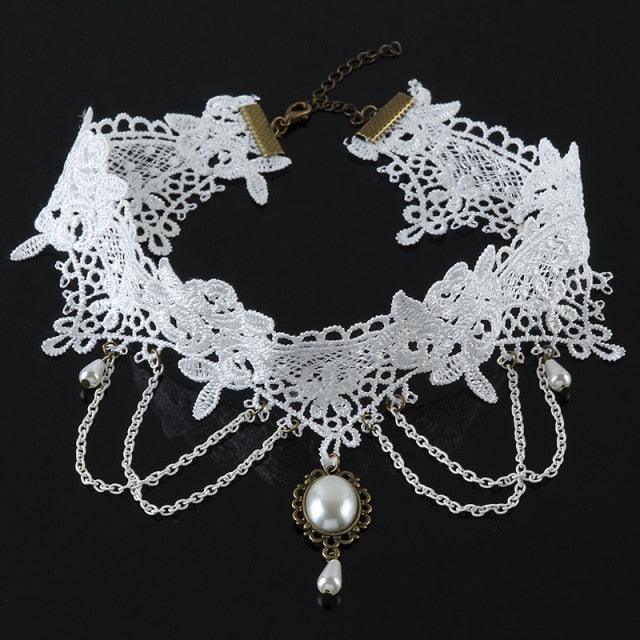 Whimsical Elegance Dark Fairycore Princesscore Choker - Starlight Fair