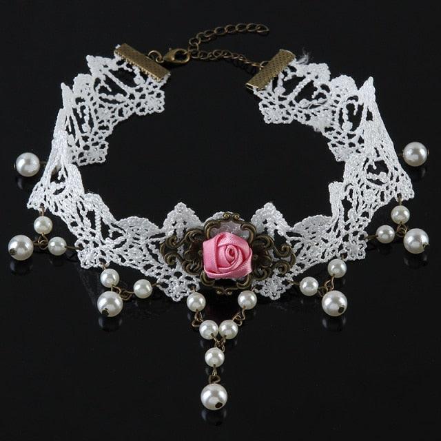 Whimsical Elegance Dark Fairycore Princesscore Choker - Starlight Fair