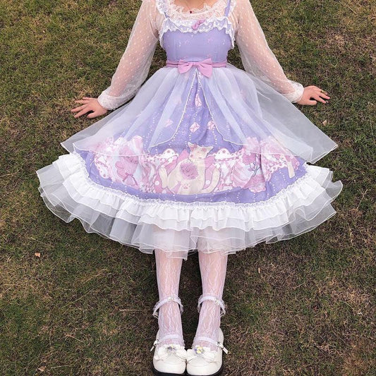 Kitten Dreams Fairycore Dress - Starlight Fair
