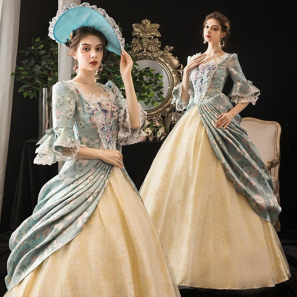 Mint Buttercream Princesscore Period Gown Dress - Starlight Fair