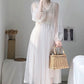 Soft White Billowy Cottagecore Dress - Starlight Fair