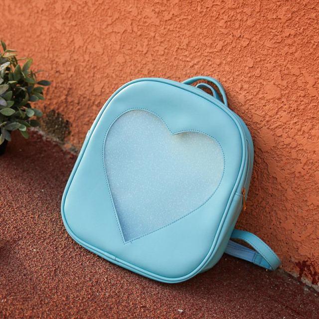 Heart Window Slot Kawaii Backpack - Starlight Fair