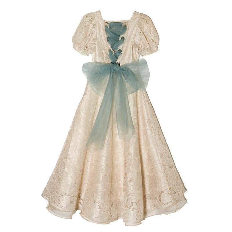 Emerald Bow Fairycore Princesscore Dress - Starlight Fair