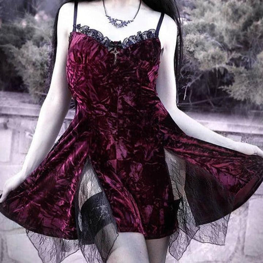 Crushed Rose Petals Fairycore Dress - Starlight Fair