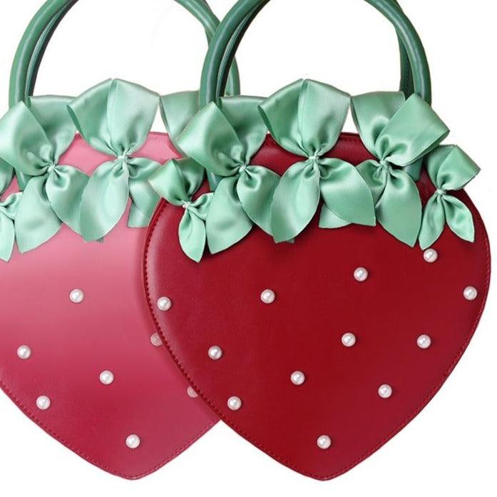 Strawberry Dream Kawaii Cottagecore Hand Bag - Starlight Fair