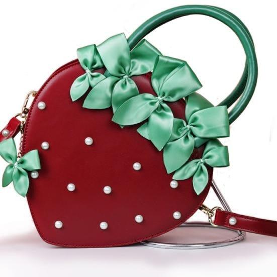 Strawberry Dream Kawaii Cottagecore Hand Bag - Starlight Fair