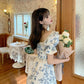 Fine China Cottagecore Lace Floral Dress - Starlight Fair