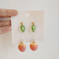 Juicy Peach Kawaii Cottagecore Earrings - Starlight Fair