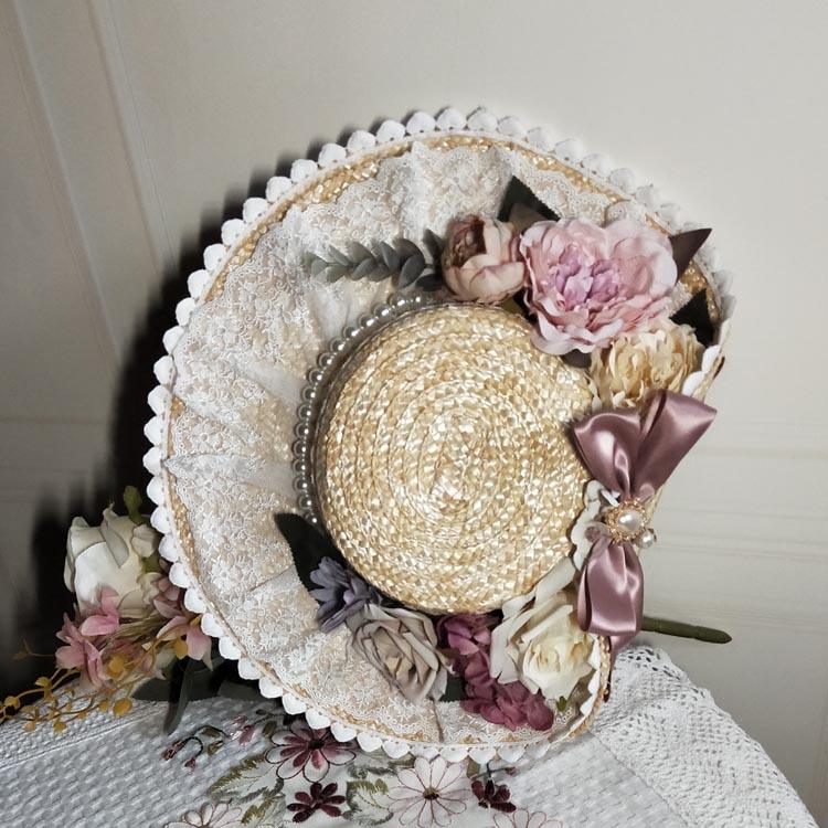 Crinoline Lady Cottagecore Hat