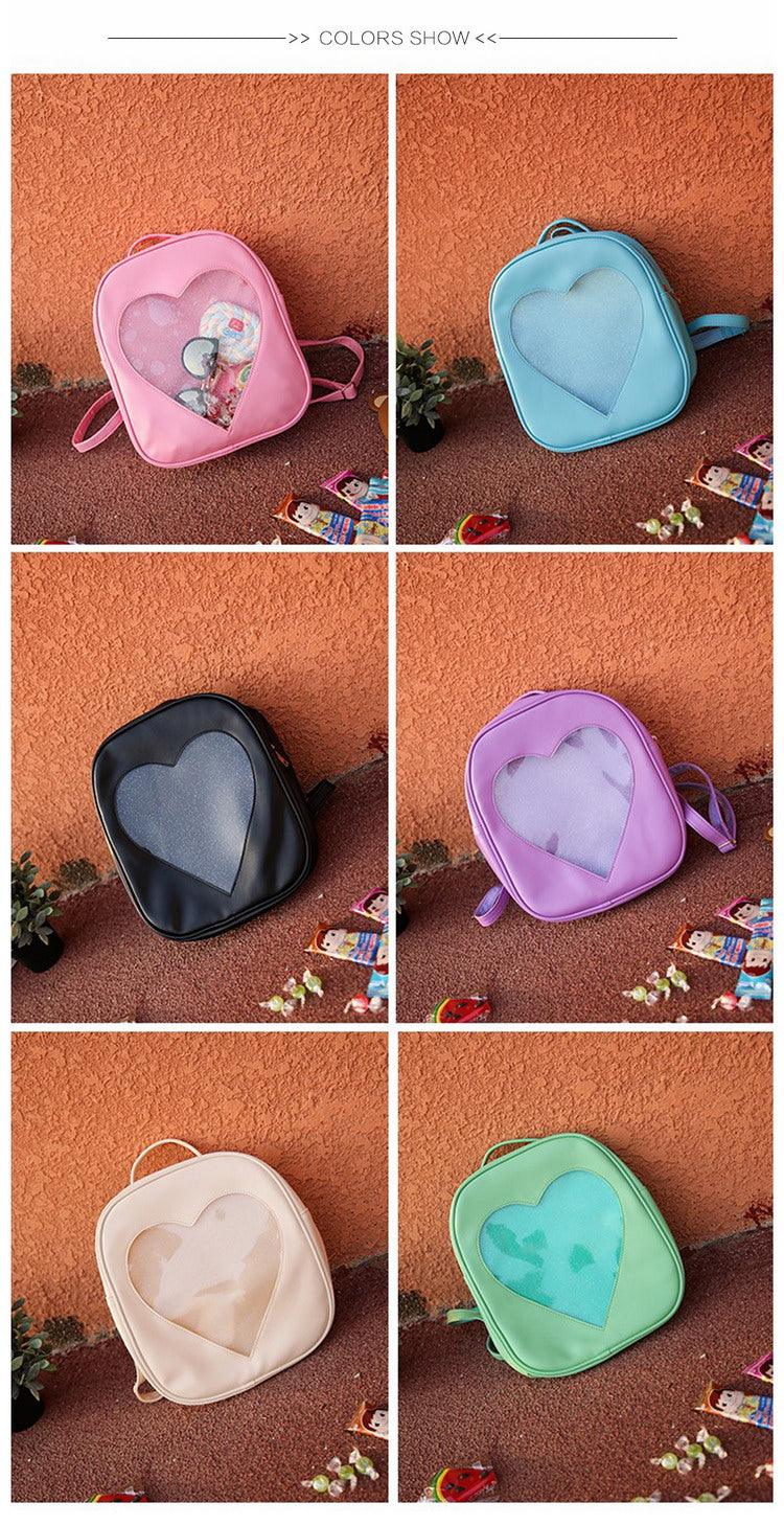 Heart Window Slot Kawaii Backpack - Starlight Fair