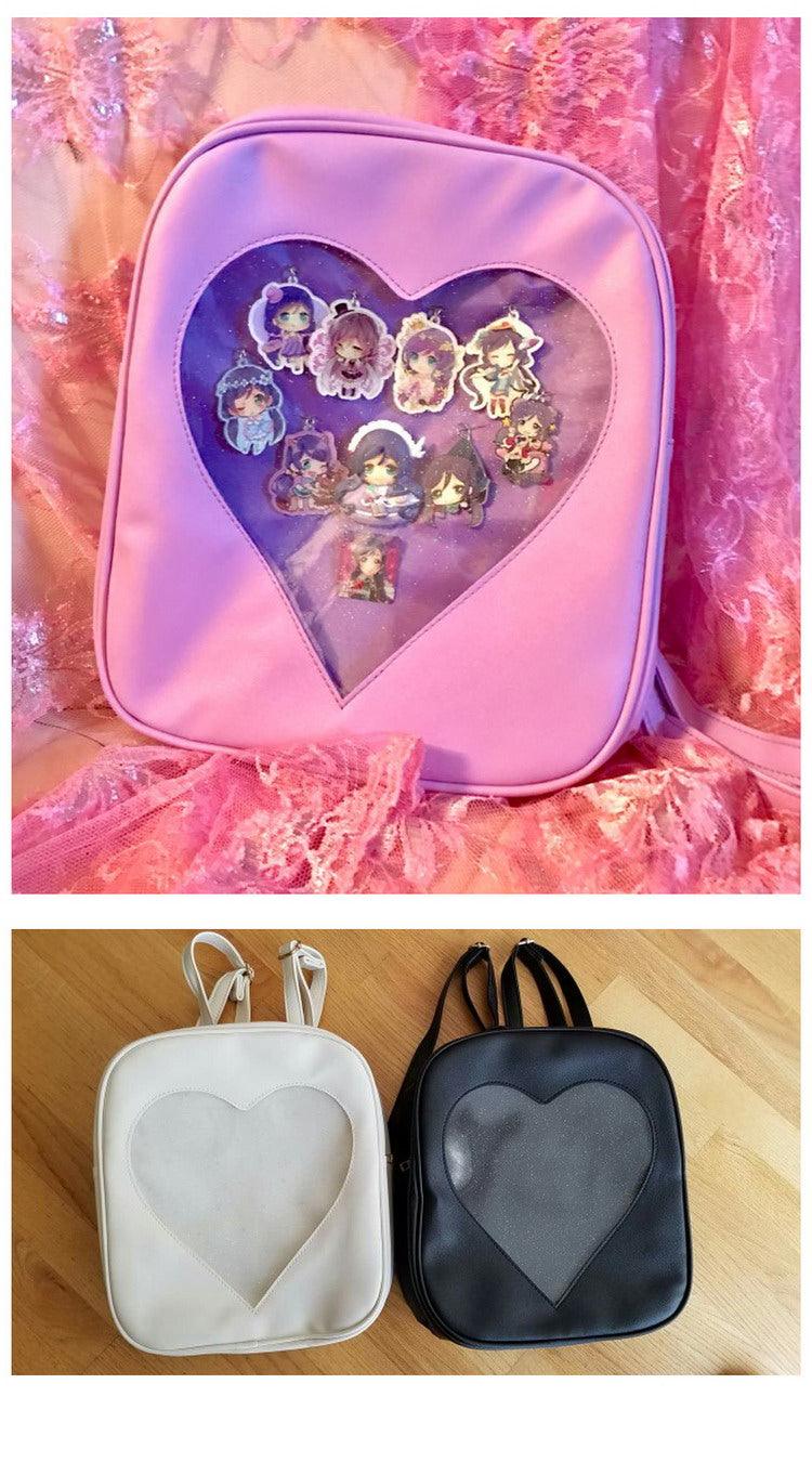 Heart Window Slot Kawaii Backpack - Starlight Fair