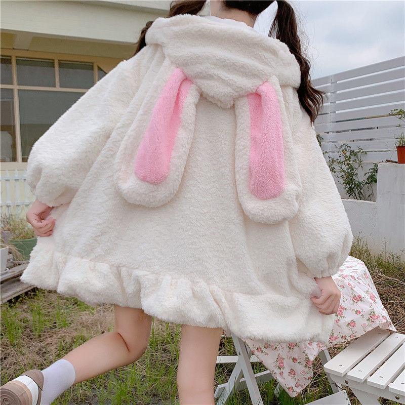 Plushy Bunny Soft Sweater Fairycore Top - Starlight Fair