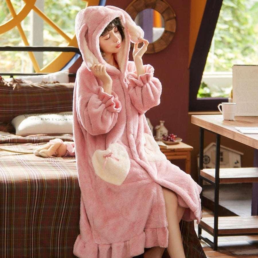 Berry Chocolate Bar Bunny Fairycore Cottagecore Princesscore Sleepwear Robe