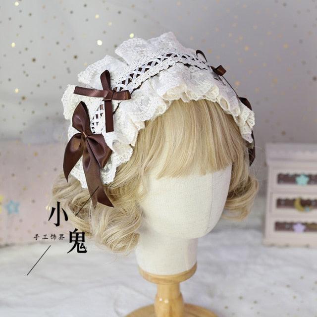 Mocha Latte Cottagecore Mini Hat and Hair Accessories Small Hat