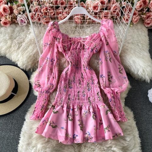 Sweetly Floral Cottagecore Dress - Starlight Fair