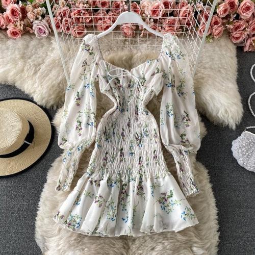 Sweetly Floral Cottagecore Dress - Starlight Fair