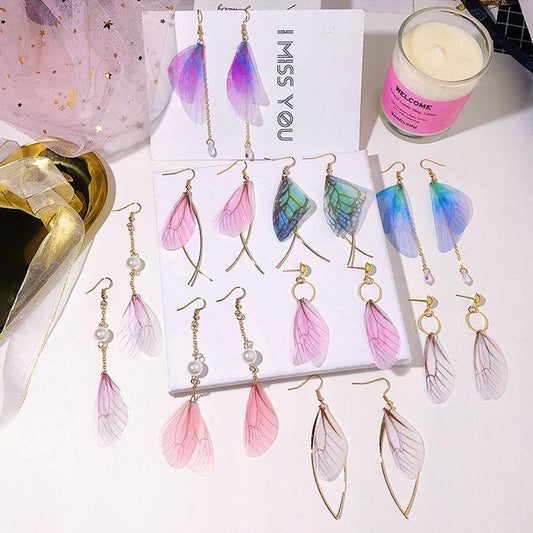 Pixie's Old Wings Fairycore Cottagecore Earrings - Starlight Fair