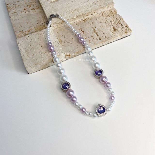 Soft Lavender Petals Fairycore Choker - Starlight Fair