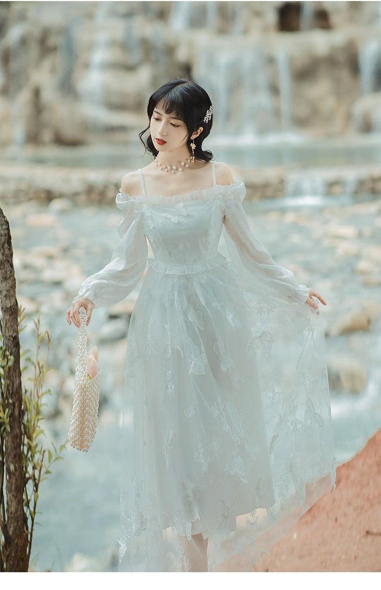 Fairy of Water Spray Fairycore Princesscore Cottagecore Dress - Starlight Fair