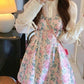 Mini Fresh Spring Rose Bouquet Fairycore Dress Set - Starlight Fair