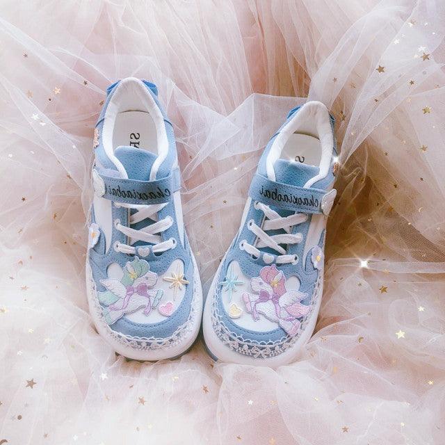 Magical Unicorn Watercoloring Book Fairycore Princesscore Sneaker Shoes - Starlight Fair