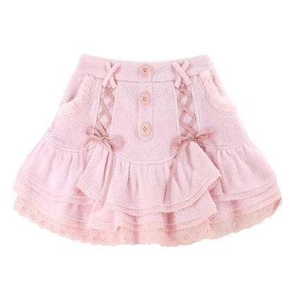 Peachy Fuzz Fairycore Princesscore Skirt Bottoms and Top Set - Starlight Fair