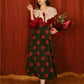 Vanila Rose Petal Tea Fairycore Cottagecore Princesscore Top and Skirt Bottoms Dress Set - Starlight Fair