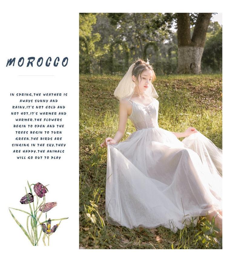 Bride From Another World Fairycore Princesscore Cottagecore Dress - Starlight Fair