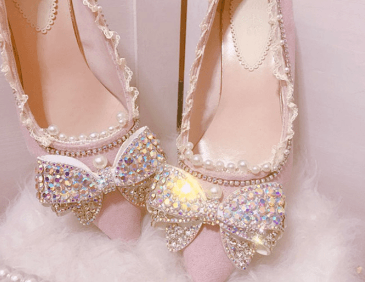 Glitzy Dollhouse Fairycore Princesscore Cottagecore Shoes - Starlight Fair