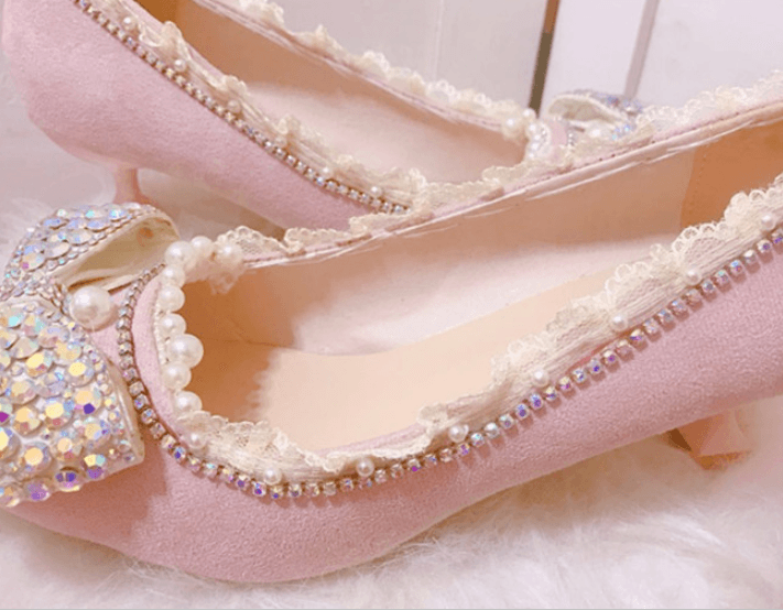 Glitzy Dollhouse Fairycore Princesscore Cottagecore Shoes - Starlight Fair