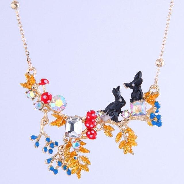 Out of the Picture Book Bunny Fairycore Cottagecore Necklace - Starlight Fair