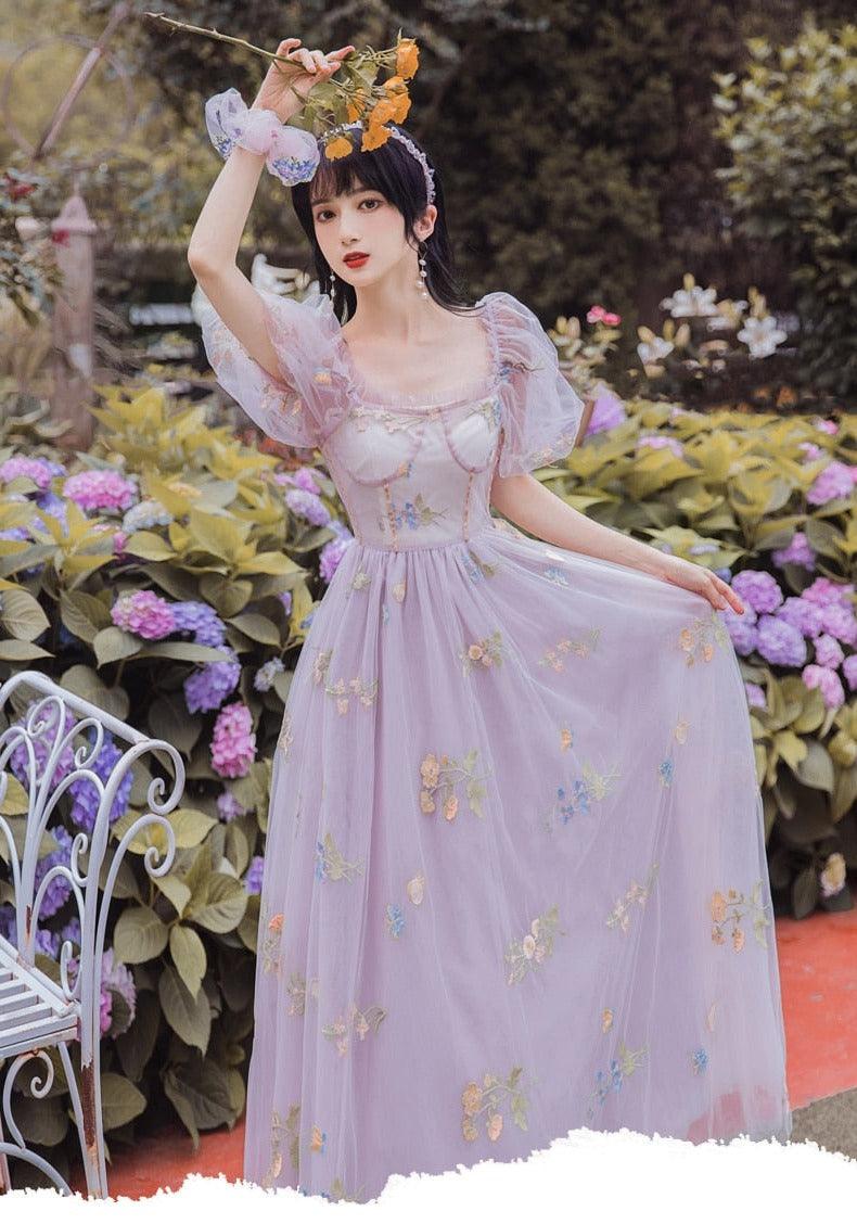 Hidden Princess' Debut Fairycore Princesscore Cottagecore Dress - Starlight Fair