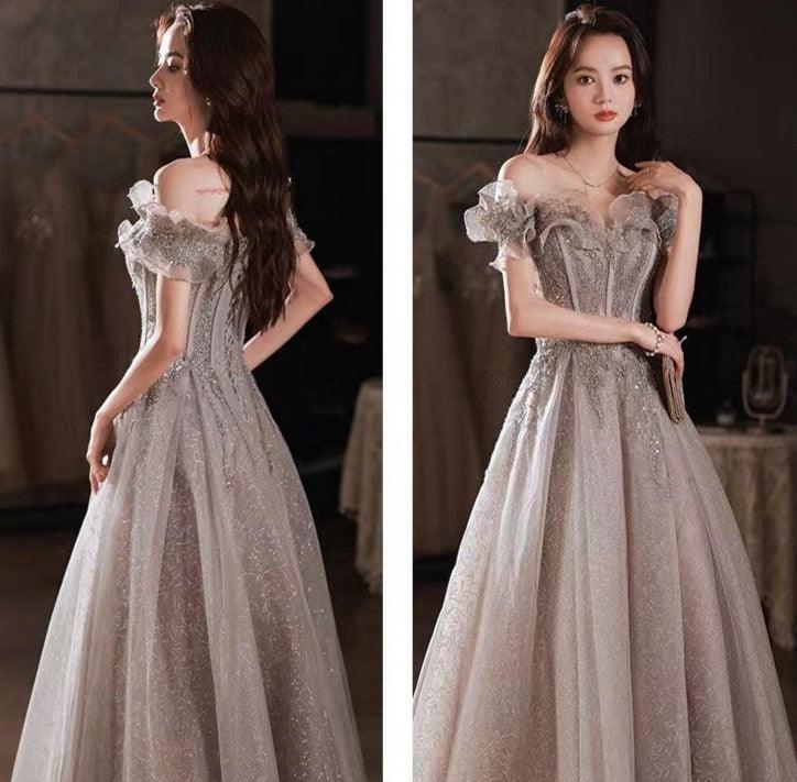 Crystal Frozen Waterfall Fairycore Princesscore Formal Prom Dress - Starlight Fair