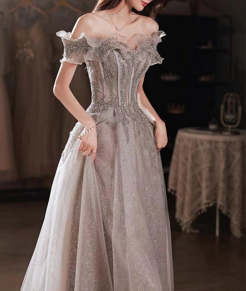 Crystal Frozen Waterfall Fairycore Princesscore Formal Prom Dress - Starlight Fair