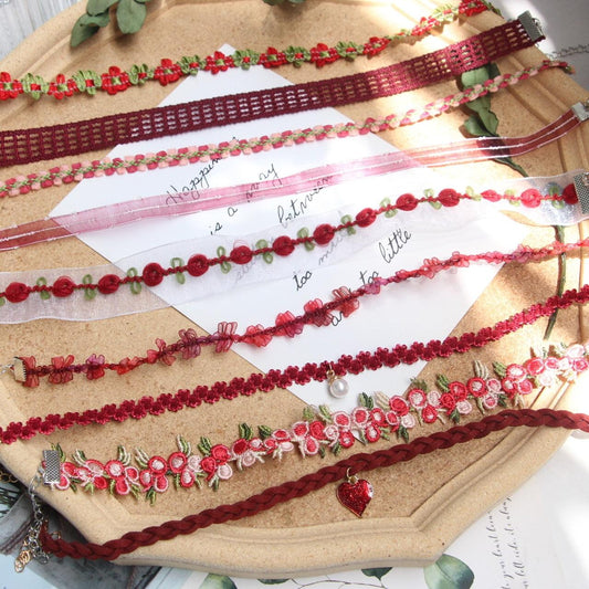 Cinnamon Bread and Bright Berry Jam Fairycore Cottagecore Choker - Starlight Fair