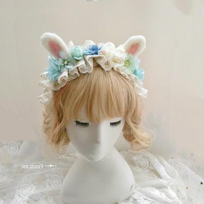 Gentle Pats Bunny Fairycore Cottagecore Princesscore Headband Hair Accessory - Starlight Fair