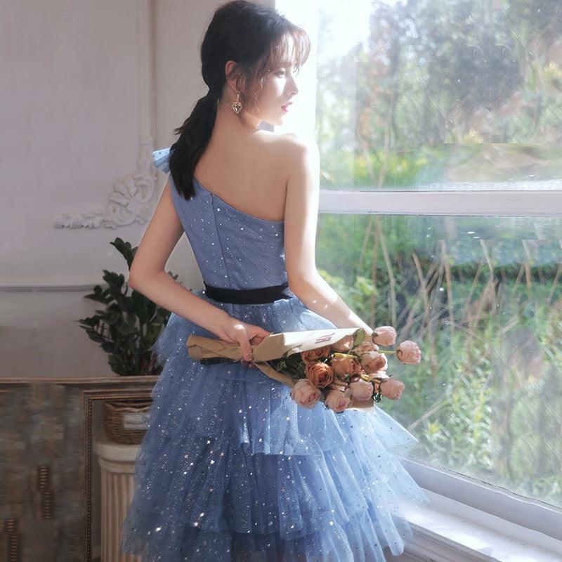 Sentimental Celestial Fairycore Princesscore Formal Prom Dress - Starlight Fair