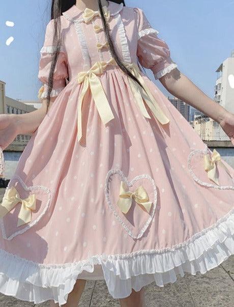 Snowy Valentine Fairycore Princesscore Cottagecore Dress - Starlight Fair