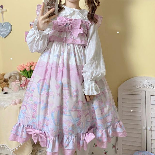 Glittering Icing Fairycore Princesscore Cottagecore Dress - Starlight Fair