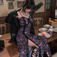 Victorian Mansion Rose Dark Fairycore Cottagecore Dress - Starlight Fair
