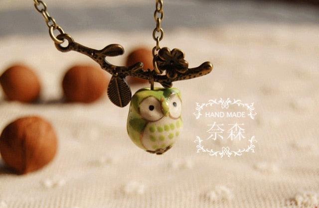 Who are You Kawaii Forest Owl Cottagecore Necklace - Starlight Fair